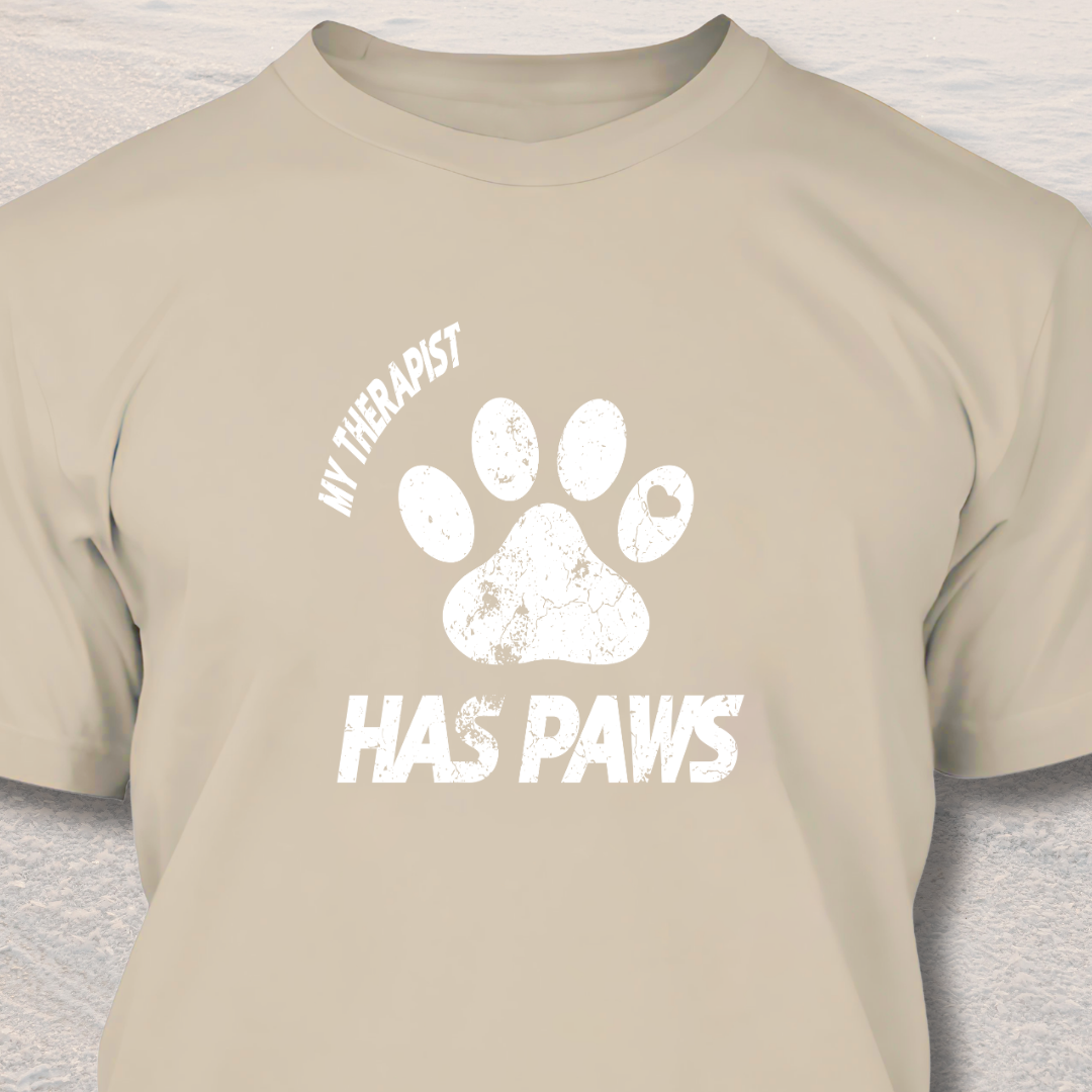 My Therapist Has Paws - Funny Dog Lover T-Shirt