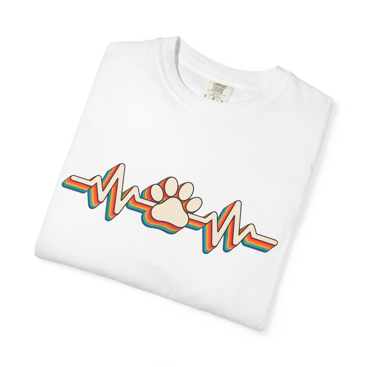 Retro Rainbow Heartbeat