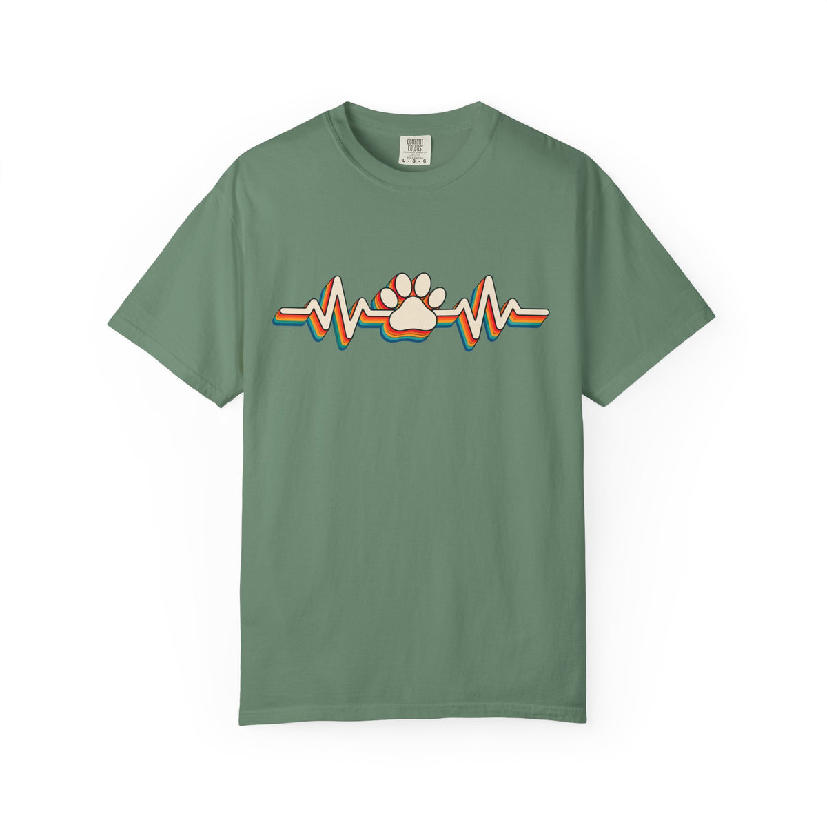 Retro Rainbow Heartbeat