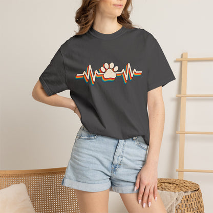 Retro Rainbow Heartbeat