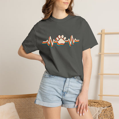 Retro Rainbow Heartbeat