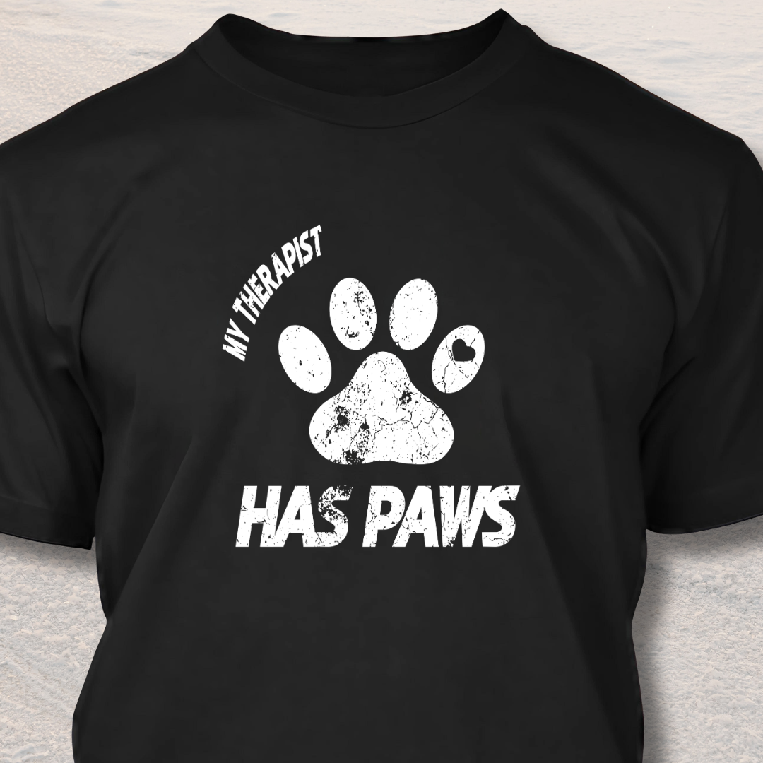 My Therapist Has Paws - Funny Dog Lover T-Shirt