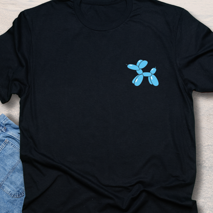 Blue Balloon Puppy - Fun Dog Lover T-Shirt