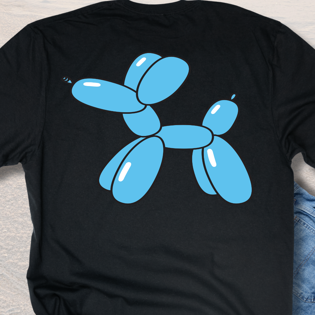 Blue Balloon Puppy - Fun Dog Lover T-Shirt