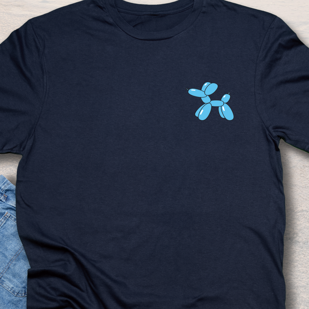 Blue Balloon Puppy - Fun Dog Lover T-Shirt