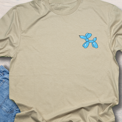 Blue Balloon Puppy - Fun Dog Lover T-Shirt