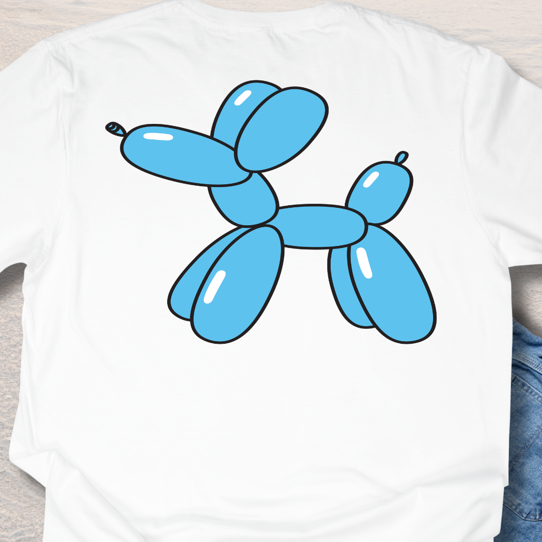 Blue Balloon Puppy - Fun Dog Lover T-Shirt