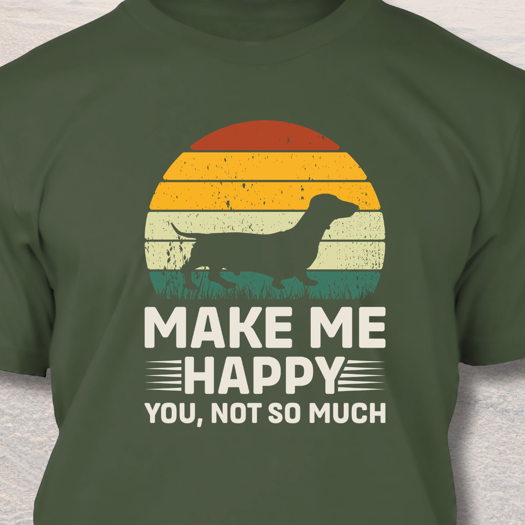 Dogs Make Me Happy T-Shirt