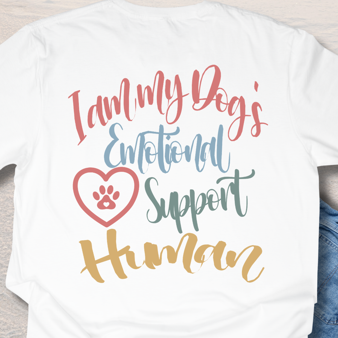 Emotional Support Human - Funny Dog Lover T-Shirt