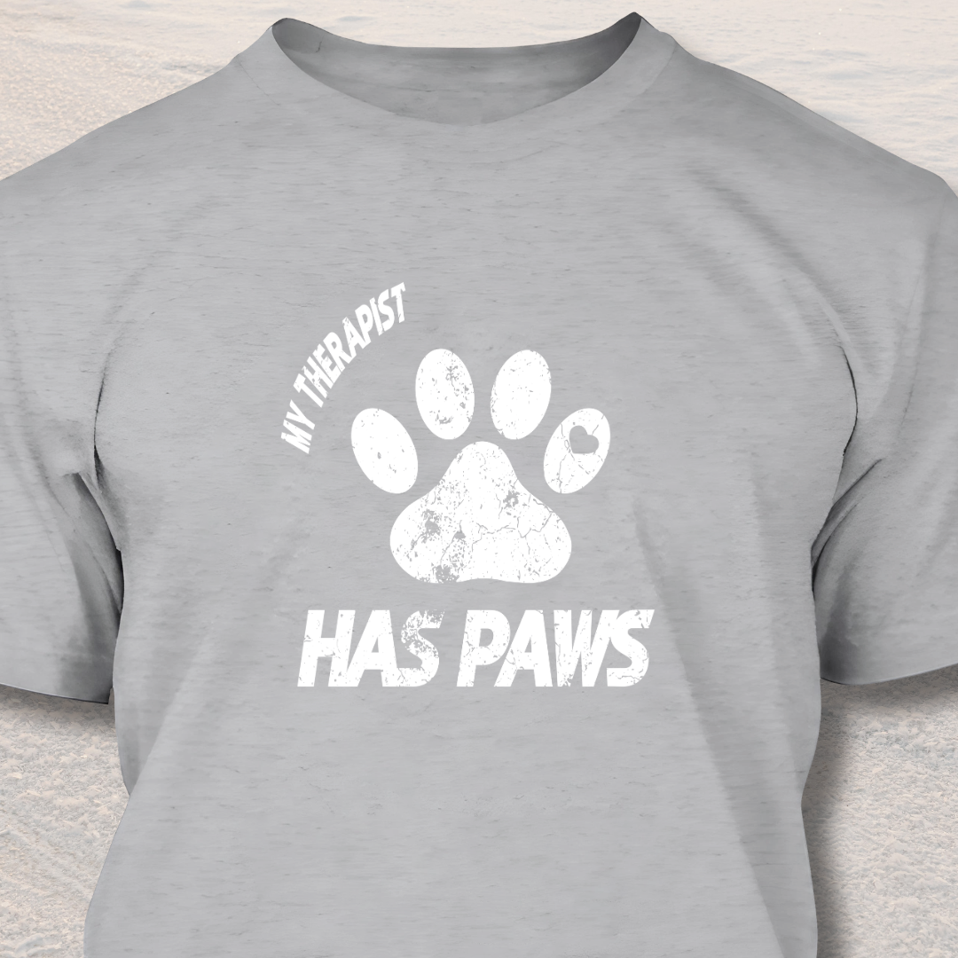 My Therapist Has Paws - Funny Dog Lover T-Shirt