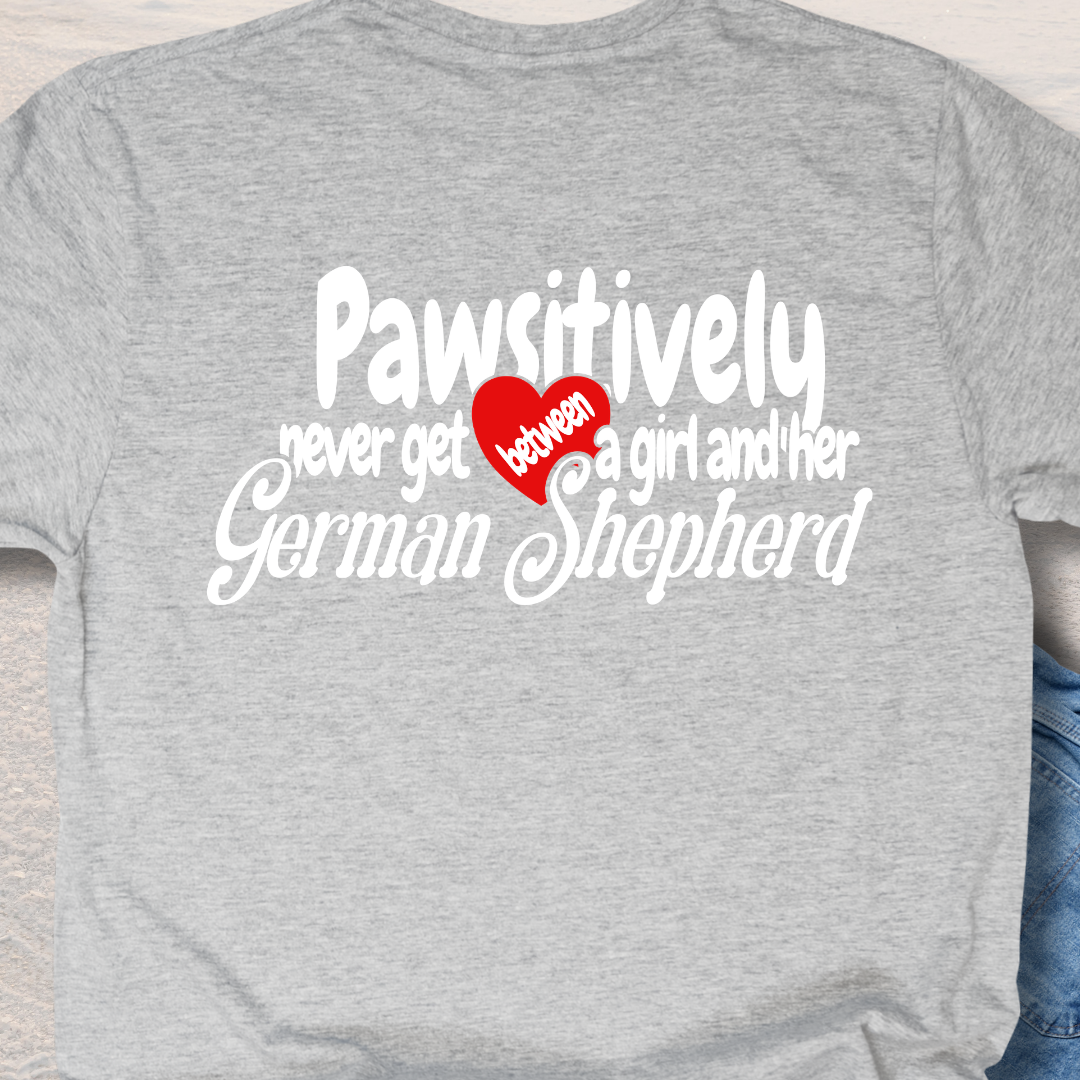 A Girl & Her German Shepard  T-Shirt