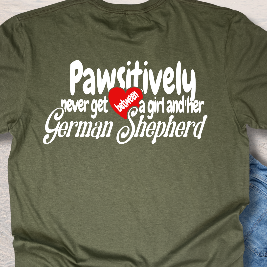 A Girl & Her German Shepard  T-Shirt