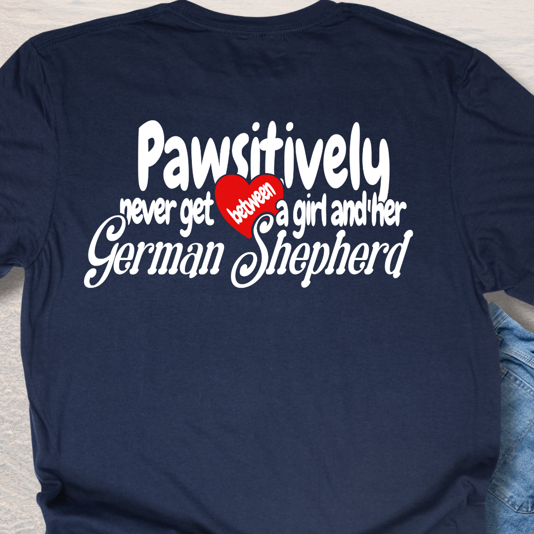 A Girl & Her German Shepard  T-Shirt