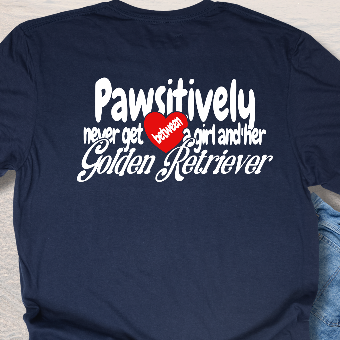 A Girl & Her Golden Retriever T-Shirt