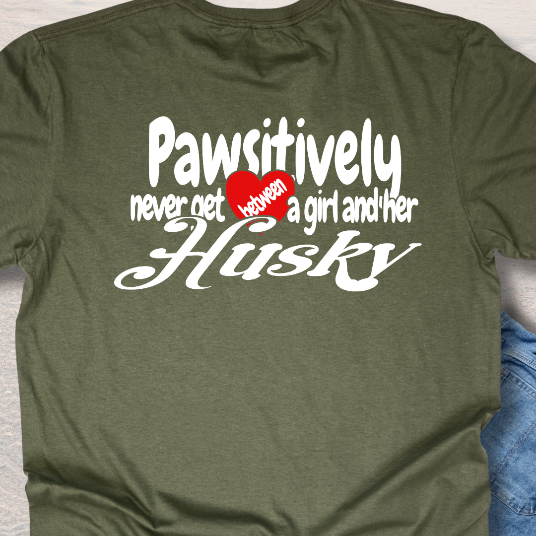 A Girl & Her Husky T-Shirt
