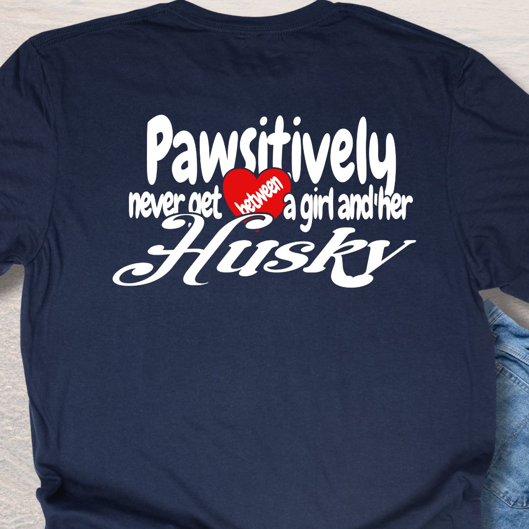 A Girl & Her Husky T-Shirt