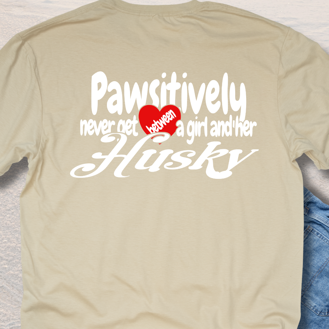 A Girl & Her Husky T-Shirt
