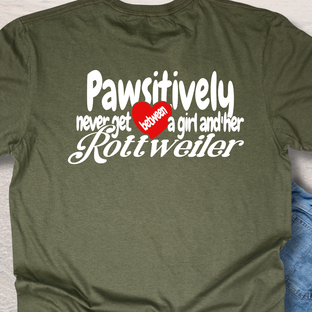 A Girl & Her Rottweiler T-Shirt