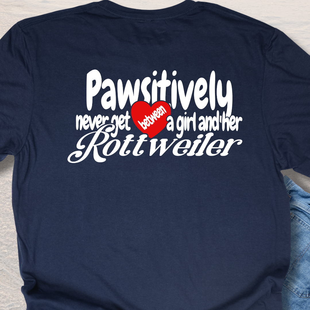 A Girl & Her Rottweiler T-Shirt