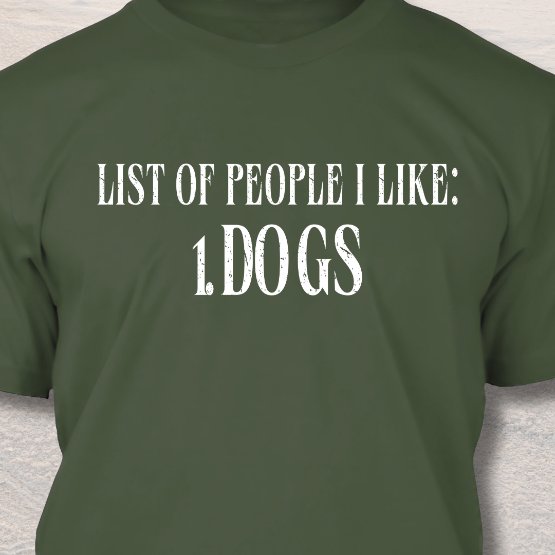 People I Like Dog T-Shirt