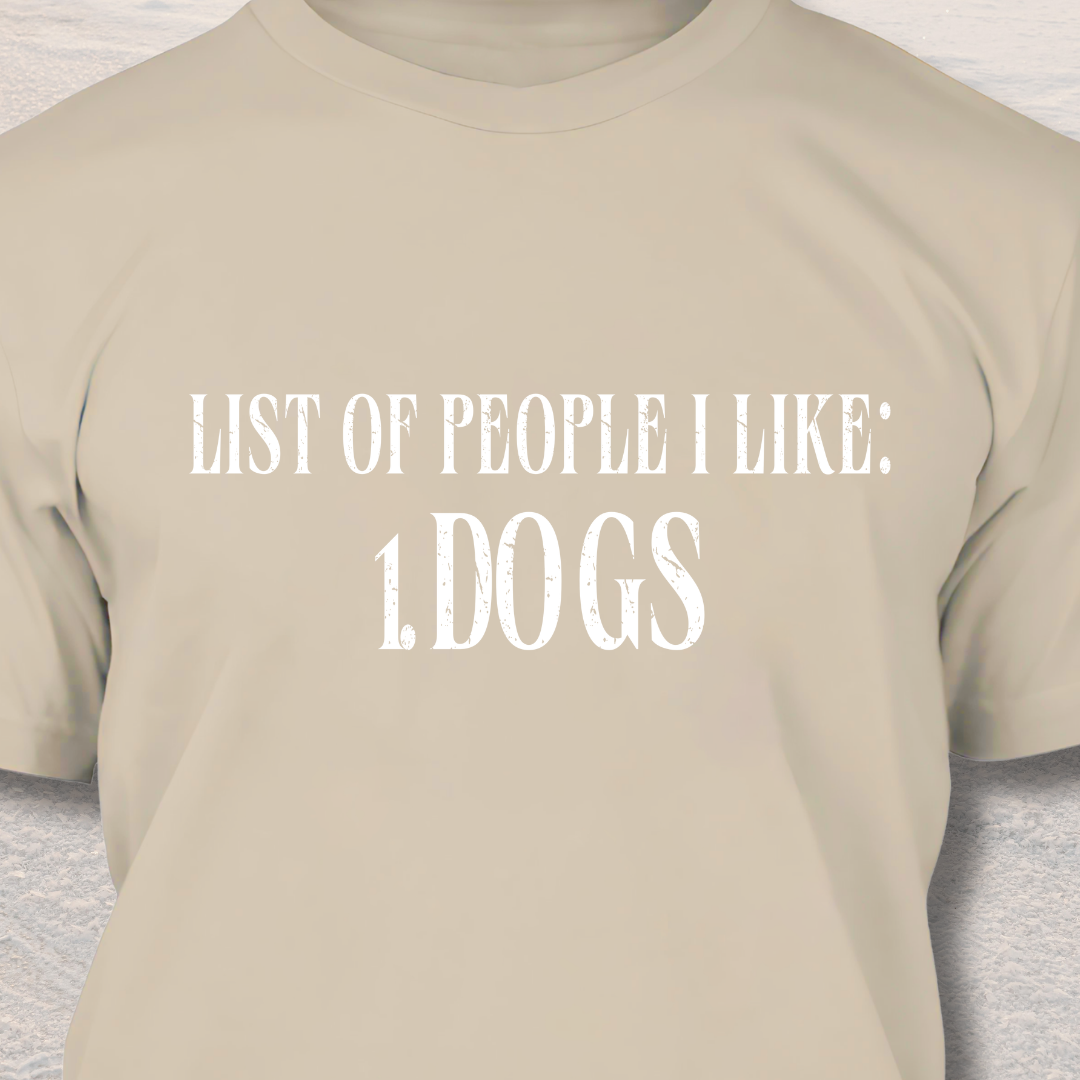 People I Like Dog T-Shirt
