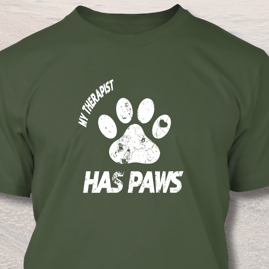 My Therapist Has Paws - Funny Dog Lover T-Shirt