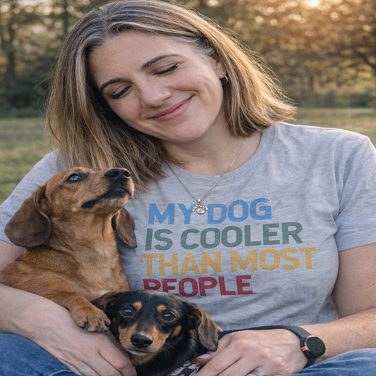 My Dog Is Cooler Than Most People - Funny Dog Lover T-Shirt