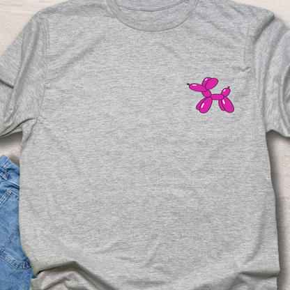 Pink Balloon Puppy - Fun Dog Lover T-Shirt