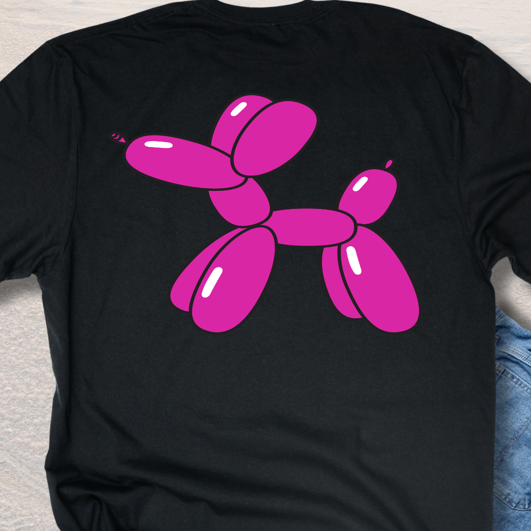 Pink Balloon Puppy - Fun Dog Lover T-Shirt