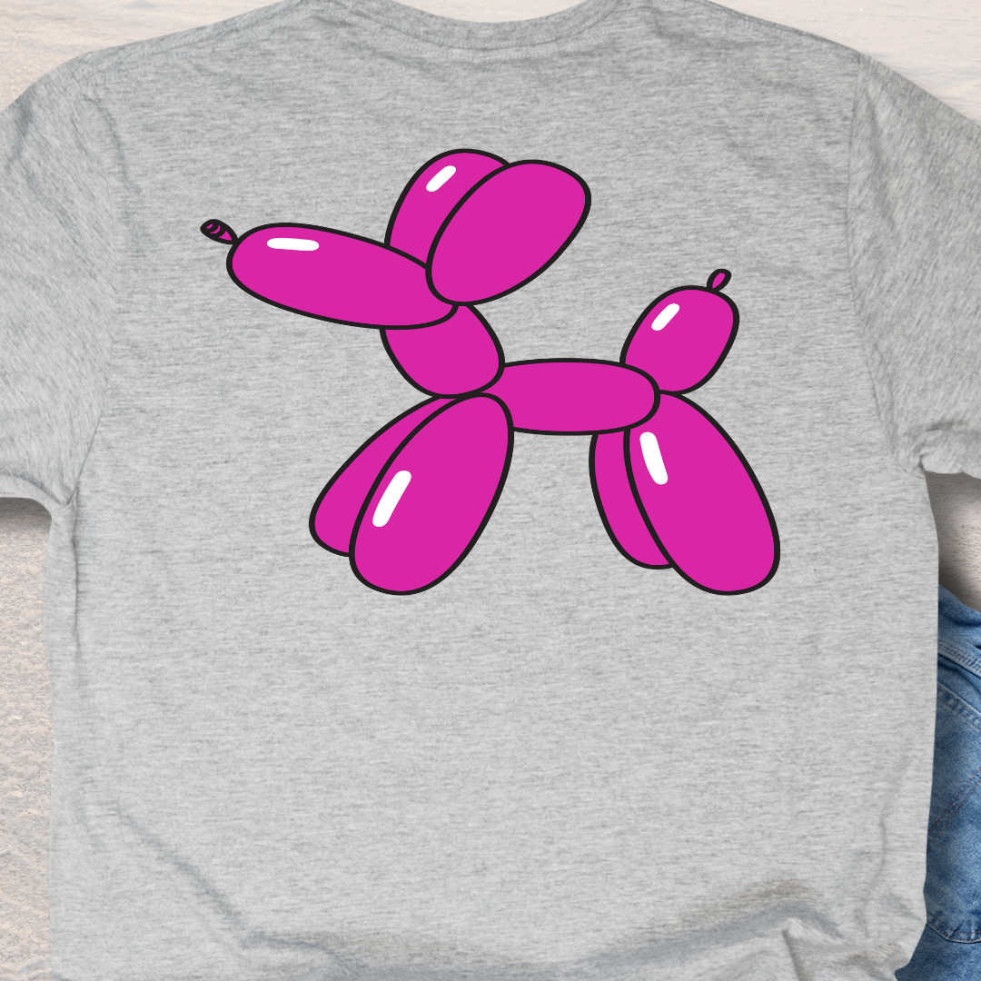 Pink Balloon Puppy - Fun Dog Lover T-Shirt