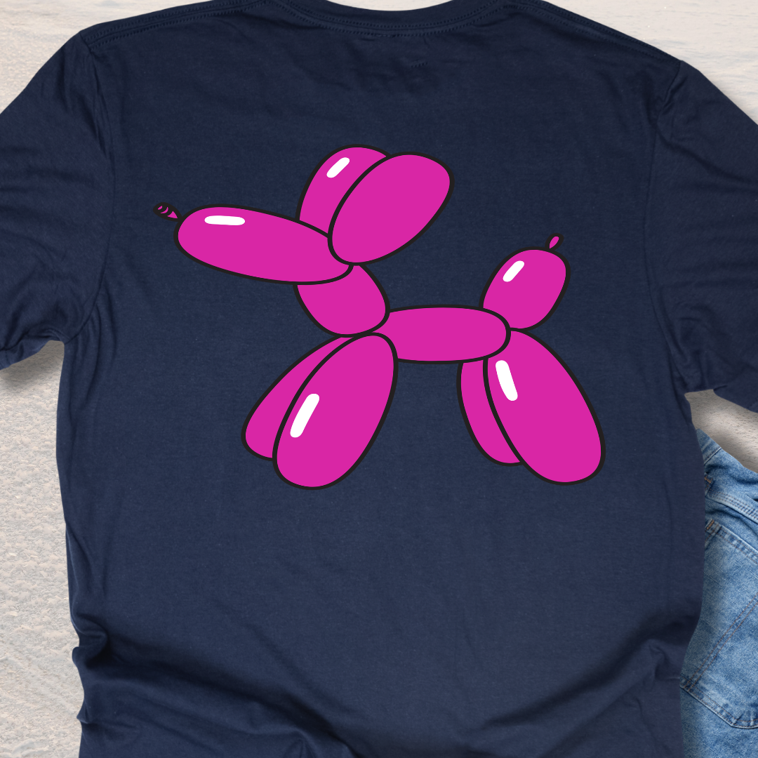 Pink Balloon Puppy - Fun Dog Lover T-Shirt