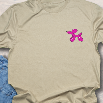 Pink Balloon Puppy - Fun Dog Lover T-Shirt