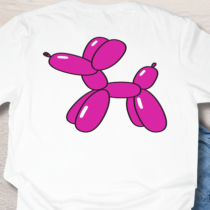 Pink Balloon Puppy - Fun Dog Lover T-Shirt