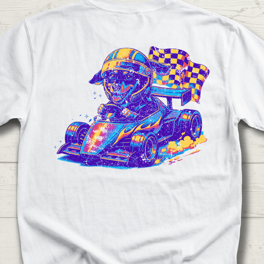 Racer Sadie – Checkered Flag Chaos Heatwave T-Shirt
