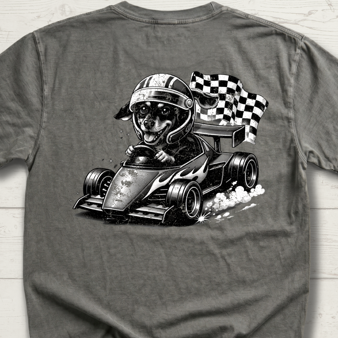 Racer Sadie – Checkered Flag Chaos T-Shirt