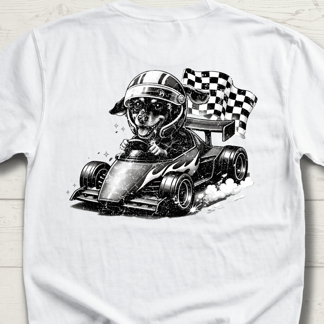 Racer Sadie – Checkered Flag Chaos T-Shirt