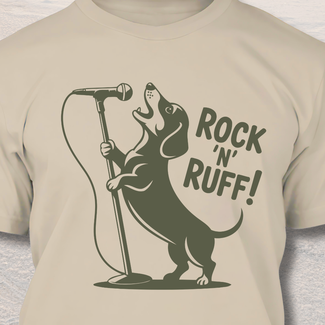 Rock N Ruff - Funny Dog Lover T-Shirt