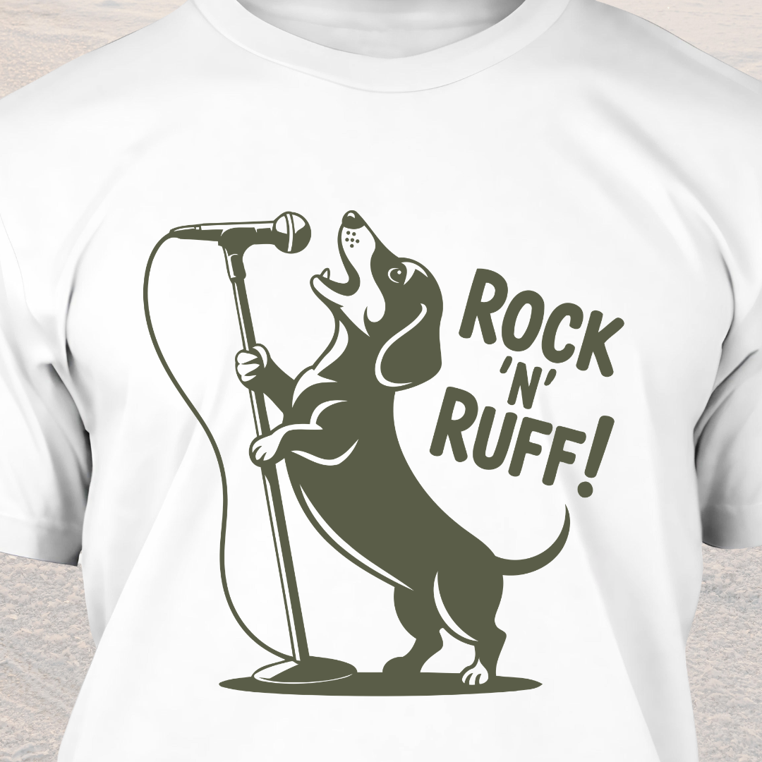 Rock N Ruff - Funny Dog Lover T-Shirt