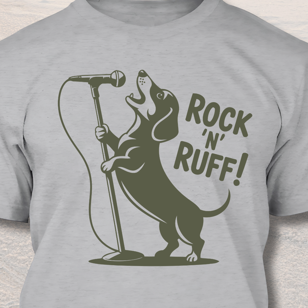 Rock N Ruff - Funny Dog Lover T-Shirt
