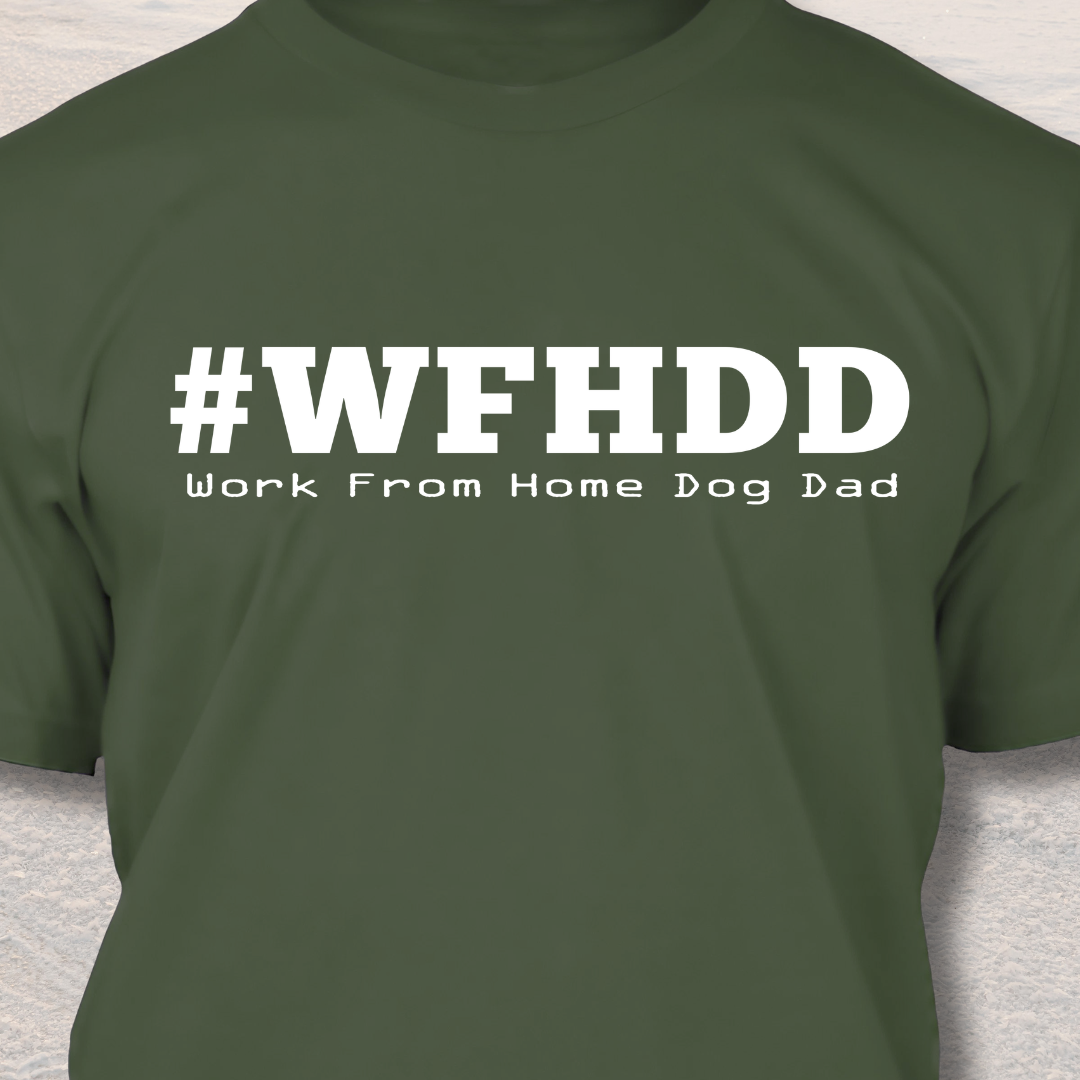 Work from Home Dog Dad T Shirt