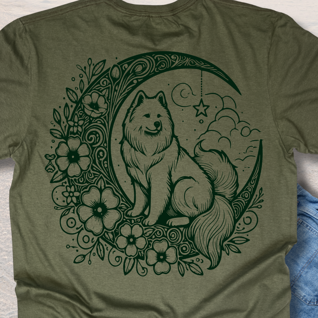 Wolf Magic Moon - Fun Dog Lover T-Shirt